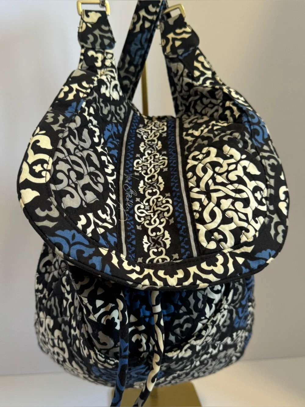Vera Bradley quilted backpack featuring the retired 